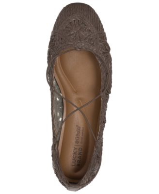Women's Tennyr Laced Raffia Ballet Flats