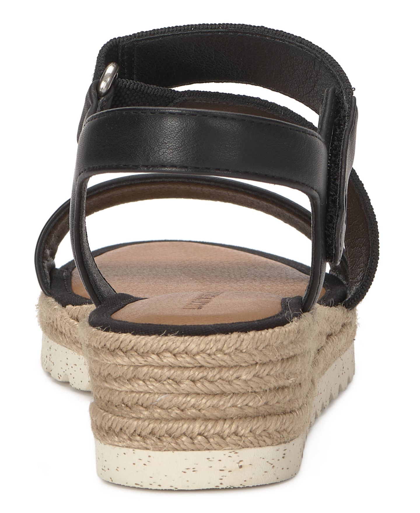 Женские сандалии Lucky Brand Tressy Platform Wedge, цвет: Чёрный гладкий — фото 3