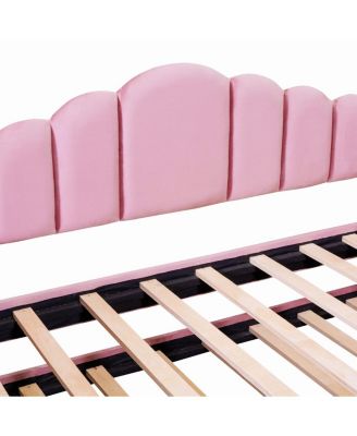 Twin Velvet Daybed with Trundle & USB Charging