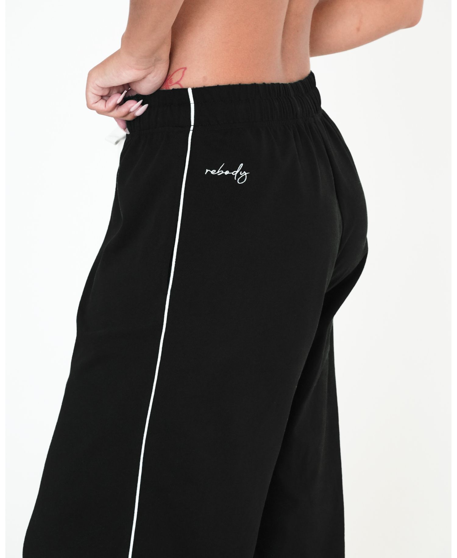 Women's Rugby Piping Relaxed Wide Leg Pant