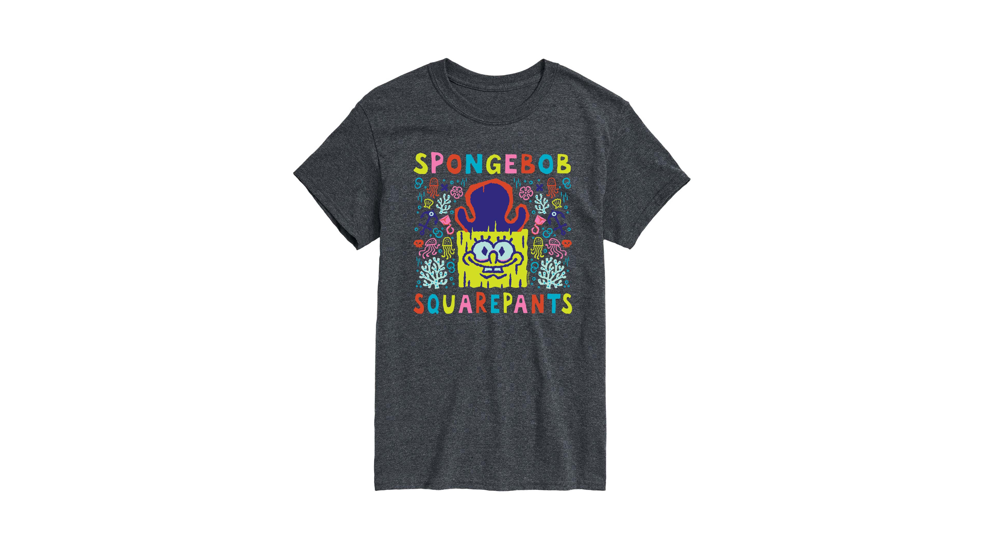 Airwaves Men's Search for Squarepants Short-Sleeve Graphic T-Shirt