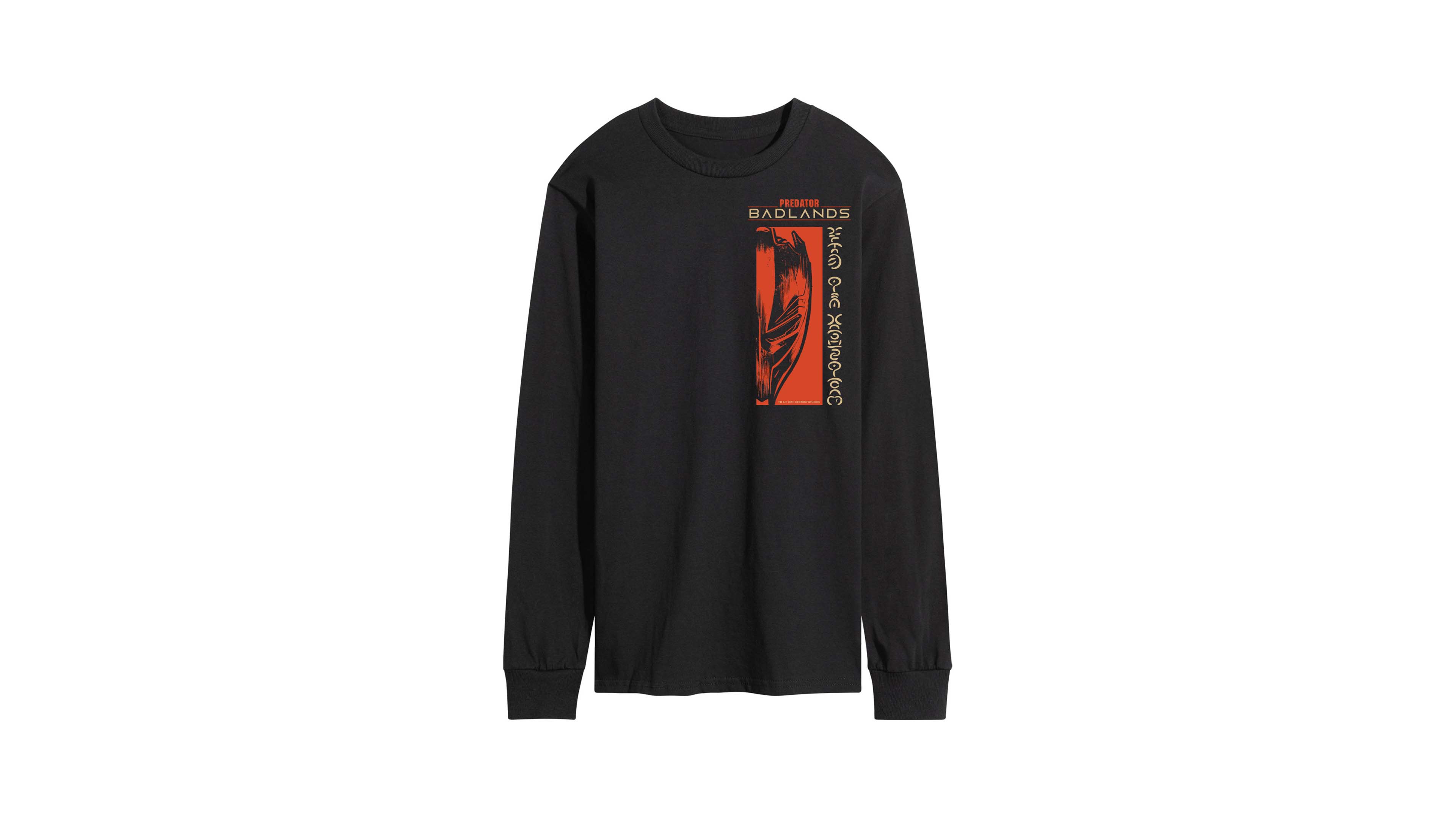 Airwaves Men's Predator: Badlands Alien Mask Long-Sleeve Graphic T-Shirt
