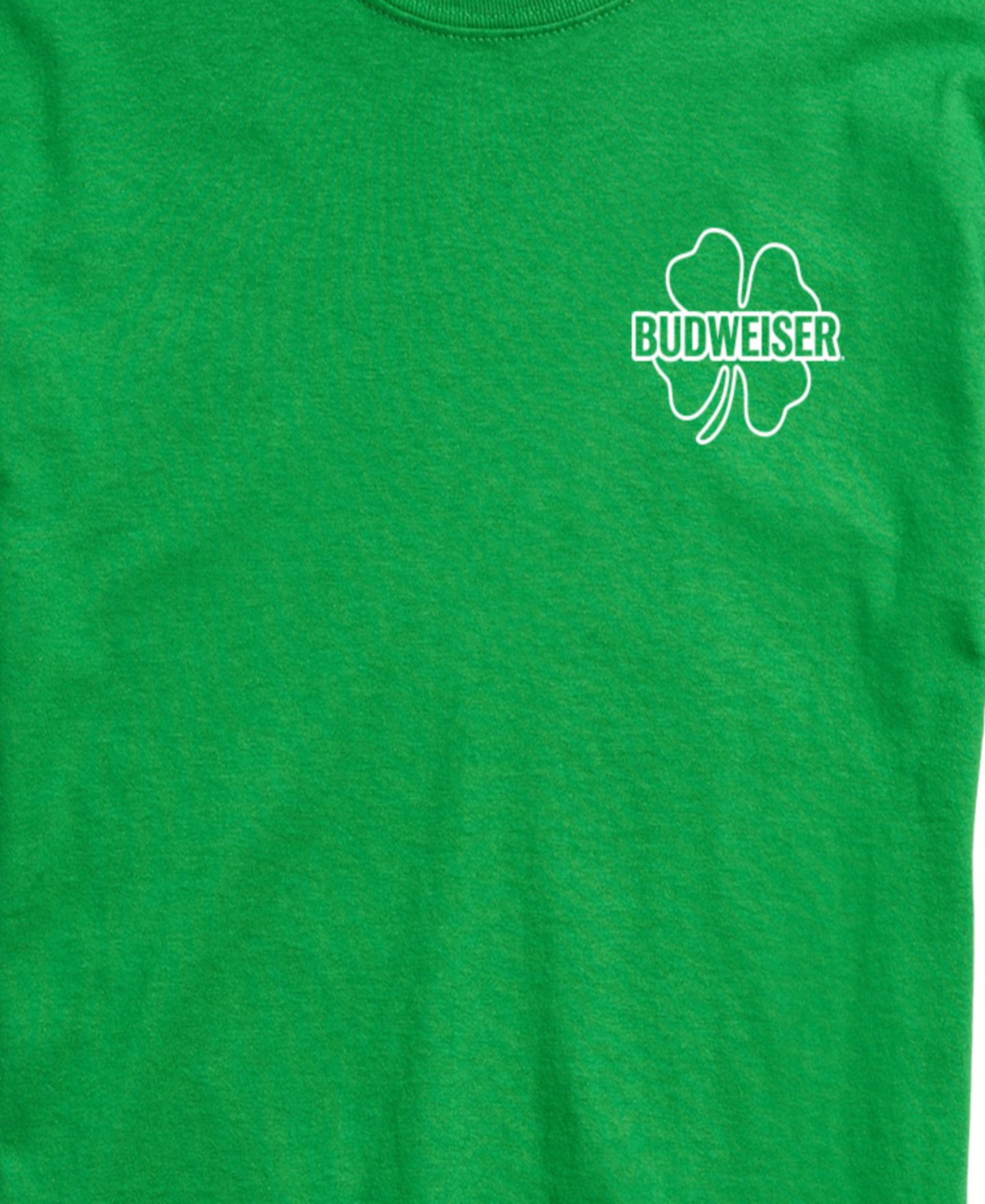Мужская футболка AIRWAVES Budweiser World Renowned Bud Short-Sleeve Graphic, цвет: Зелёный — фото 3