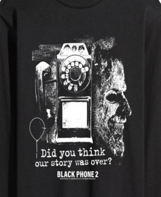 Men's Black Phone 2 Collage Long-Sleeve Graphic T-Shirt