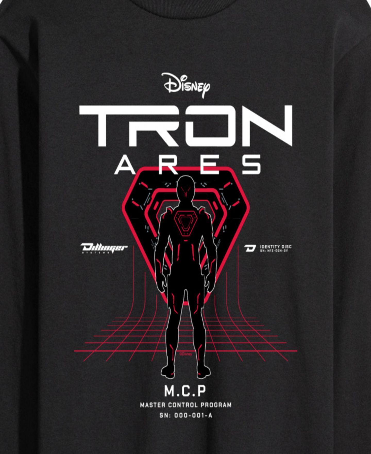 Мужская футболка AIRWAVES Tron: Ares Master Control Program Long-Sleeve Graphic, цвет: Чёрный — фото 3