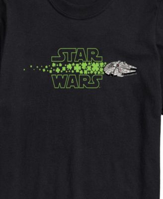Men's Star Wars Millennium Falcon Logo Shamrocks Short-Sleeve Graphic T-Shirt