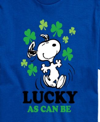 Men's Peanuts Snoopy Lucky As Can Be T-Shirt