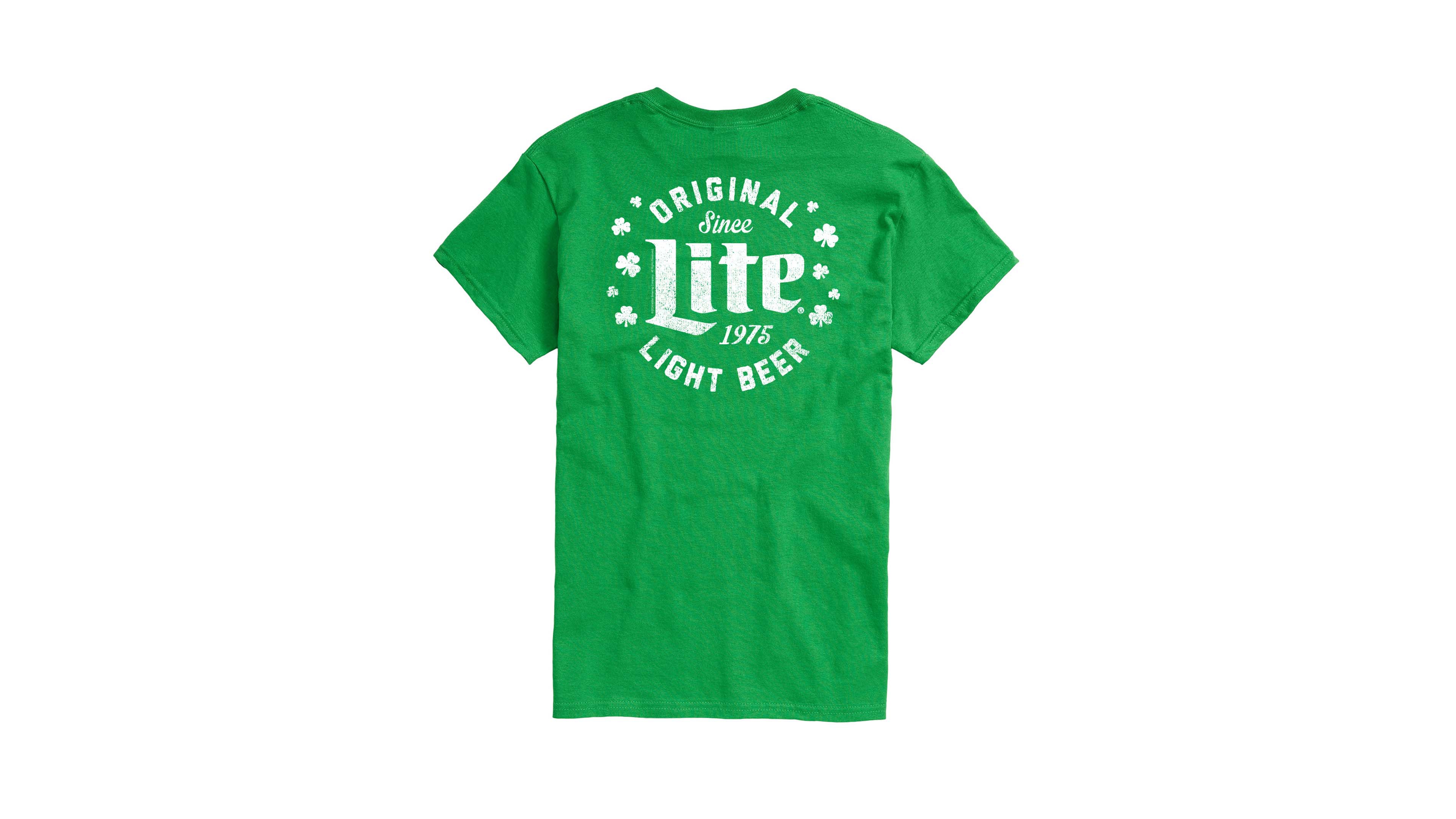 Airwaves Men's Miller Lite St. Paddy Short-Sleeve Graphic T-Shirt