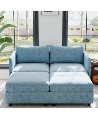  Love Seat Couch with Chaise and Storage for Small Spaces