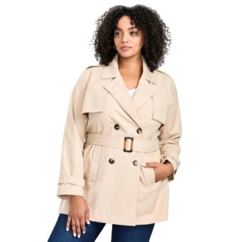 Женские куртки AVENUE Women's Plus Size Tia Trench Jacket