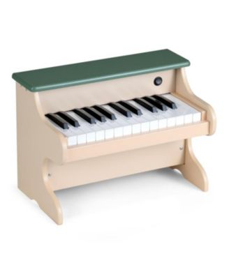 Wooden 25-Key Digital Piano Toy for Kids with Music Stand