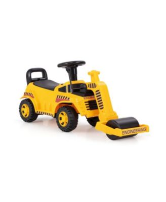 Toddler Push Ride-On Car with Adjustable Roller and Storage