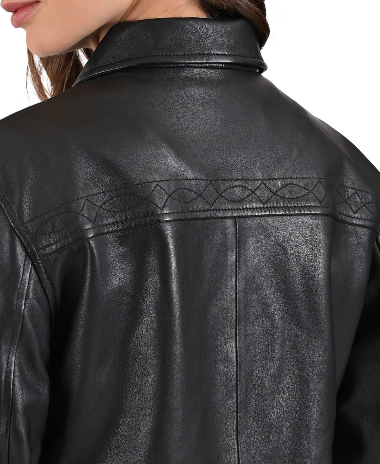 Женская куртка Frye Lamb Leather, цвет: Чёрный — фото 6