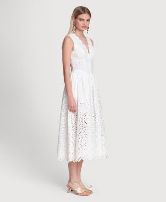 Women's V-Neck Sleeveless Midi Dress