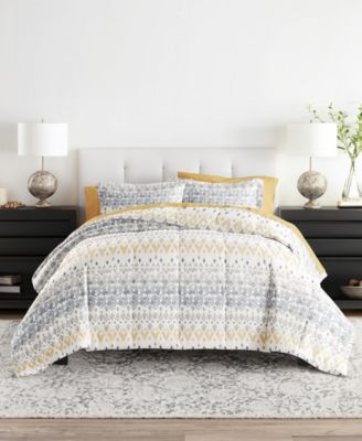 Bedding Bundle Patterned 5-Piece Comforter Set, Twin XL