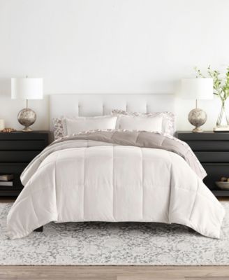 Bedding Bundle Reversible Pattern 7-Piece Comforter Set, King