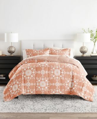 Bedding Bundle Patterned 7-Piece Comforter Set, Full