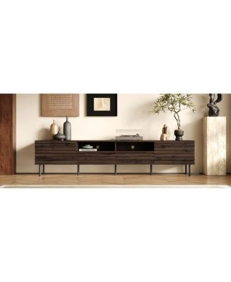 Modern TV Stand for TVs with Storage & Cable Management