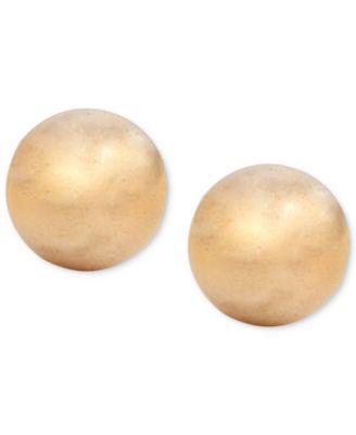 Lauren Ralph Lauren - Silver-Tone Ball Stud Earrings