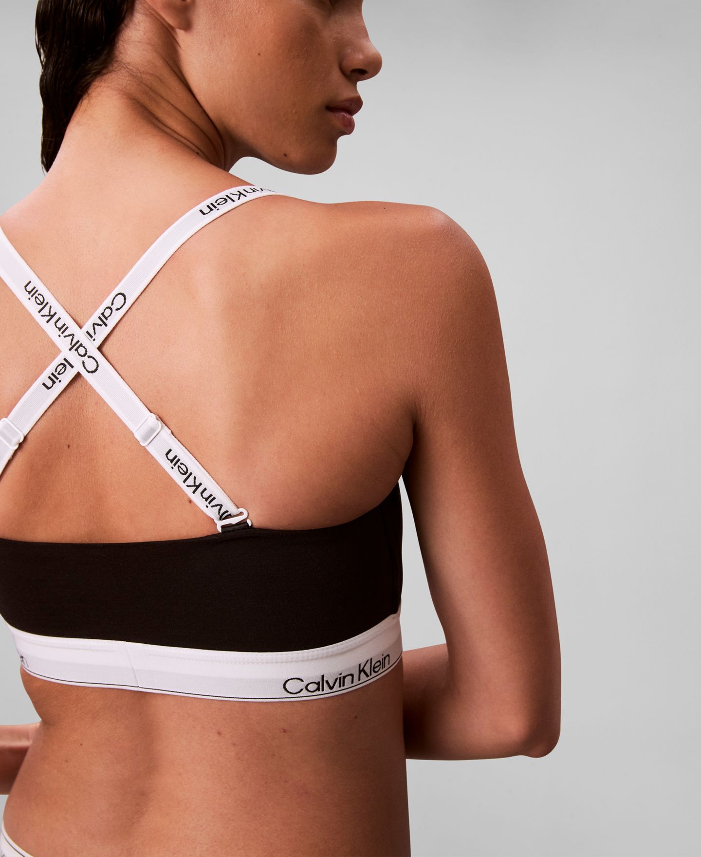 Бра-бандо Icon, хлопок — Calvin Klein, цвет: Чёрный — фото 5