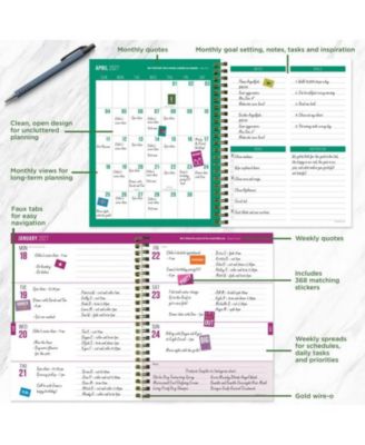 July 2026 - June 2027 Buds & Blooms Medium Weekly Monthly Planner
