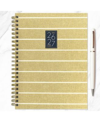 July 2026 - June 2027 Linen Medium Weekly Monthly Planner