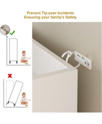 Rattan 3-Door Shoe Cabinet - 8-Tier Adjustable Shelves Freestanding Large Entryway Organizer