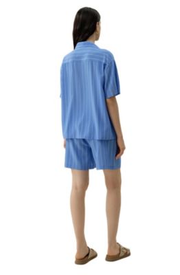 Women's Amalfi Striped Cuban Collar Shirt