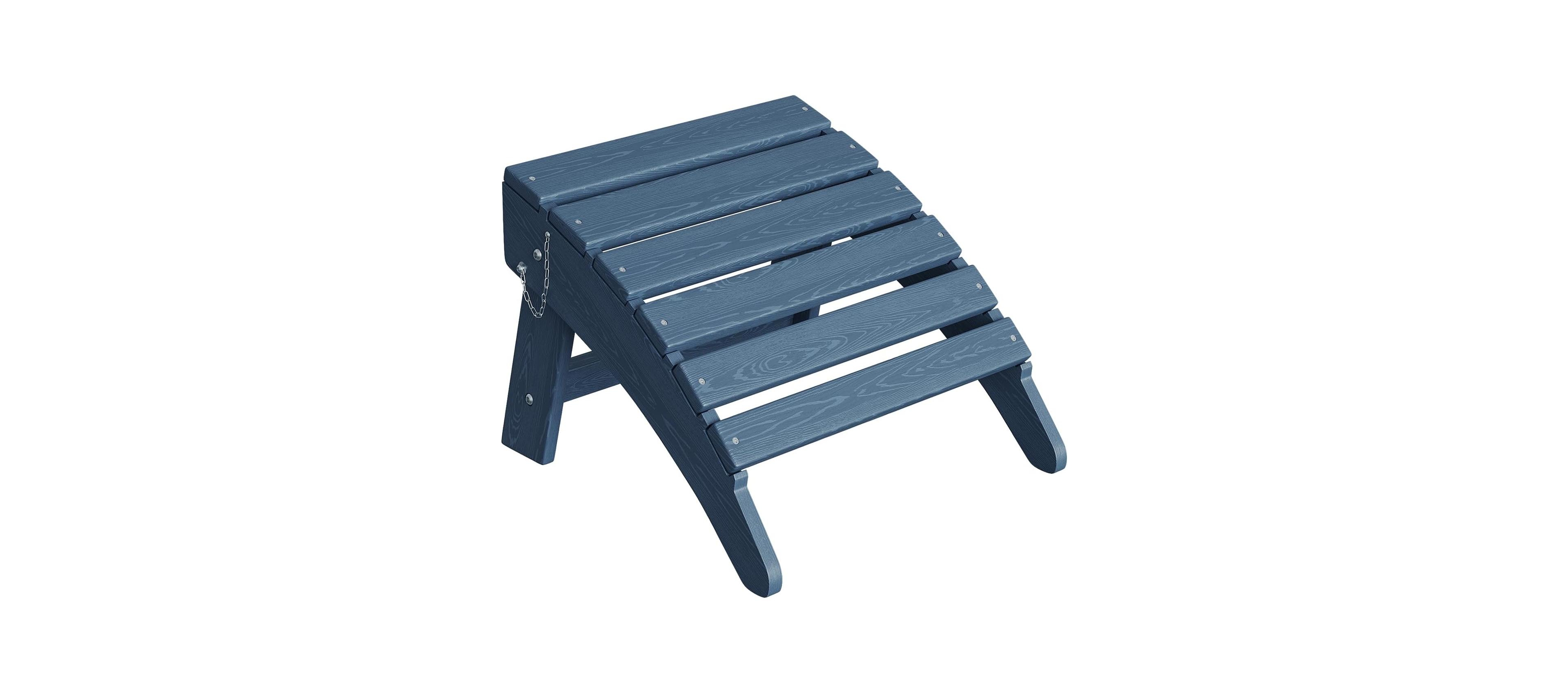 gaomon Folding Adirondack Ottoman - Hdpe All-Weather Outdoor Footrest for Patio, Deck, Lawn, Poolside