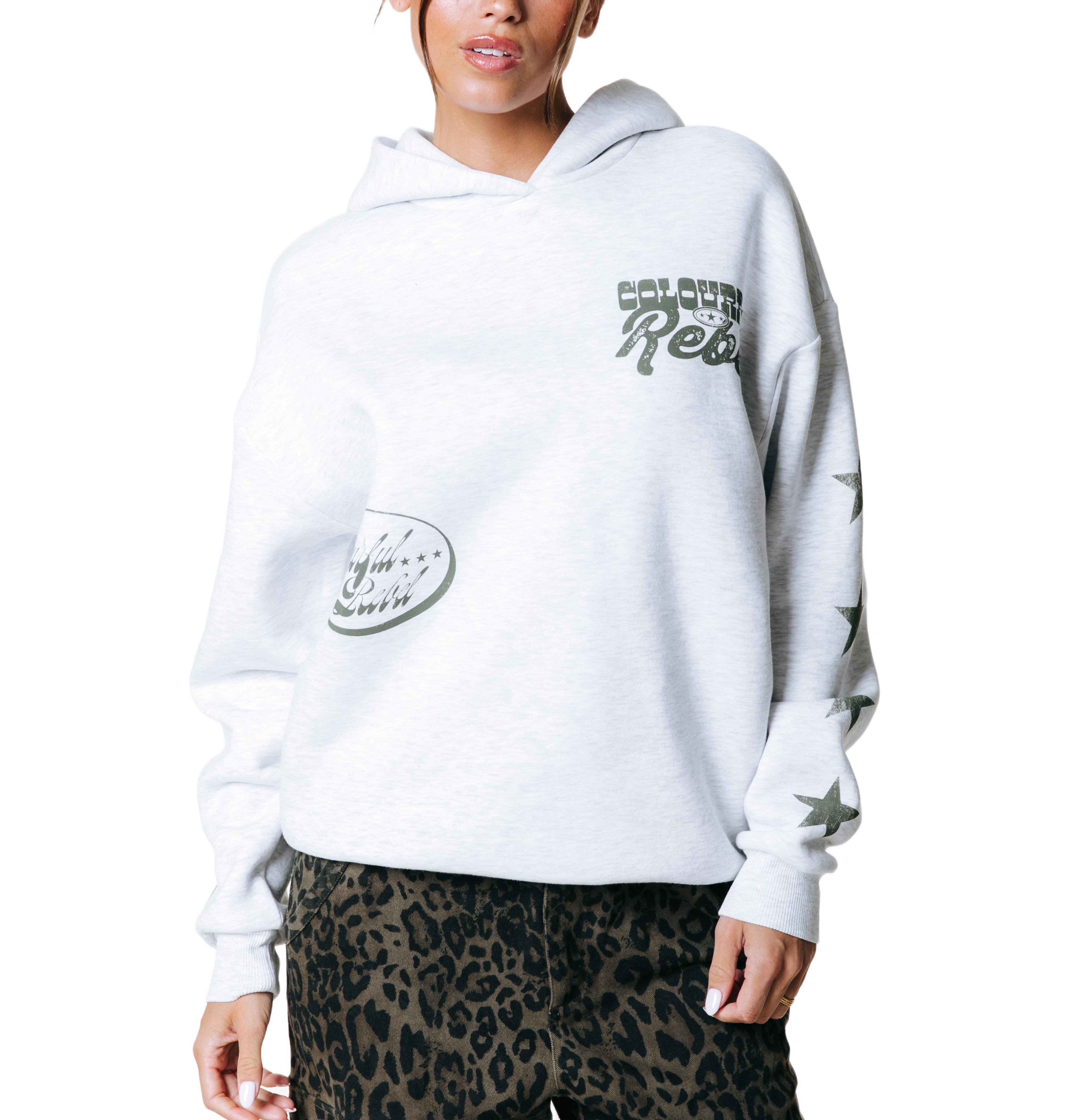 Colourful Rebel Women's Star Logo Clean Hoodie