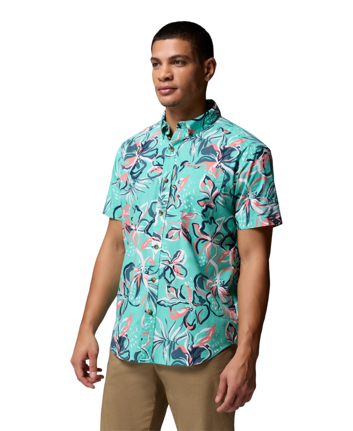 Columbia Men's Rapid Rivers Printed Short Sleeve Shirt