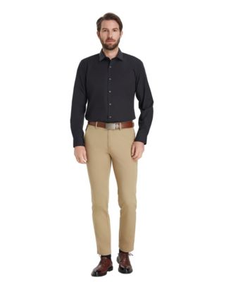 Men's Slim-Fit Solid Dress Shirt