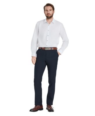 Men's Slim-Fit Solid Dress Shirt