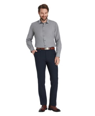 Men's Slim-Fit Solid Dress Shirt