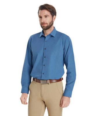 Men's Slim-Fit Solid Dress Shirt