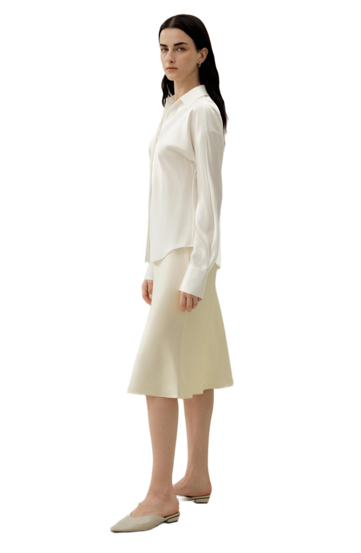 Lilysilk Women's Bias Cut Silk Shirt