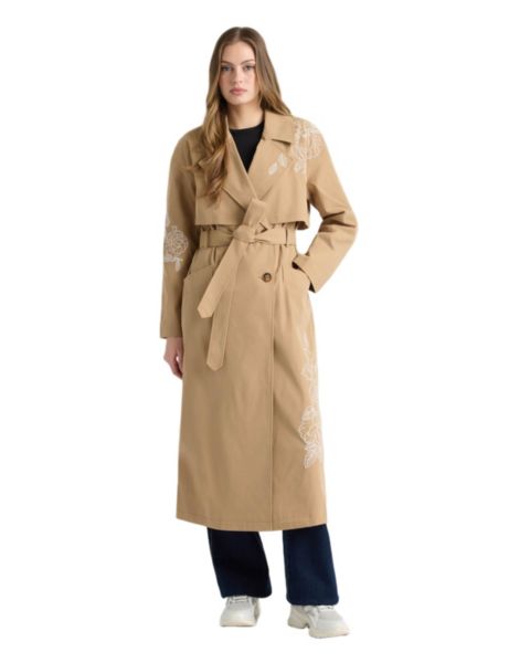 Женские куртки NVLT Women's Trench Coat with Embroideries