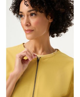 Women's Collarless Zip Jacket