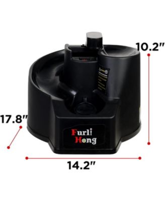 Rechargeable Baseball and Softball Toss Machine with Height Adjustment and Extendable Ball Stacker for Hitting and Batting Practice