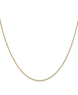 Solid 18k Gold Italian 0.7mm Box Chain Necklace