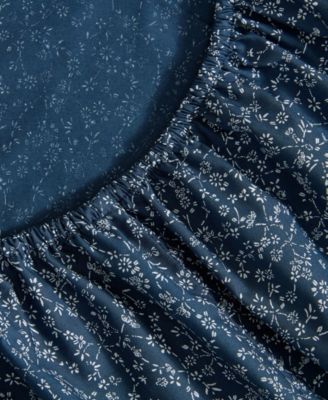 Printed 100% Cotton Percale 4-Pc. Sheet Set, Queen