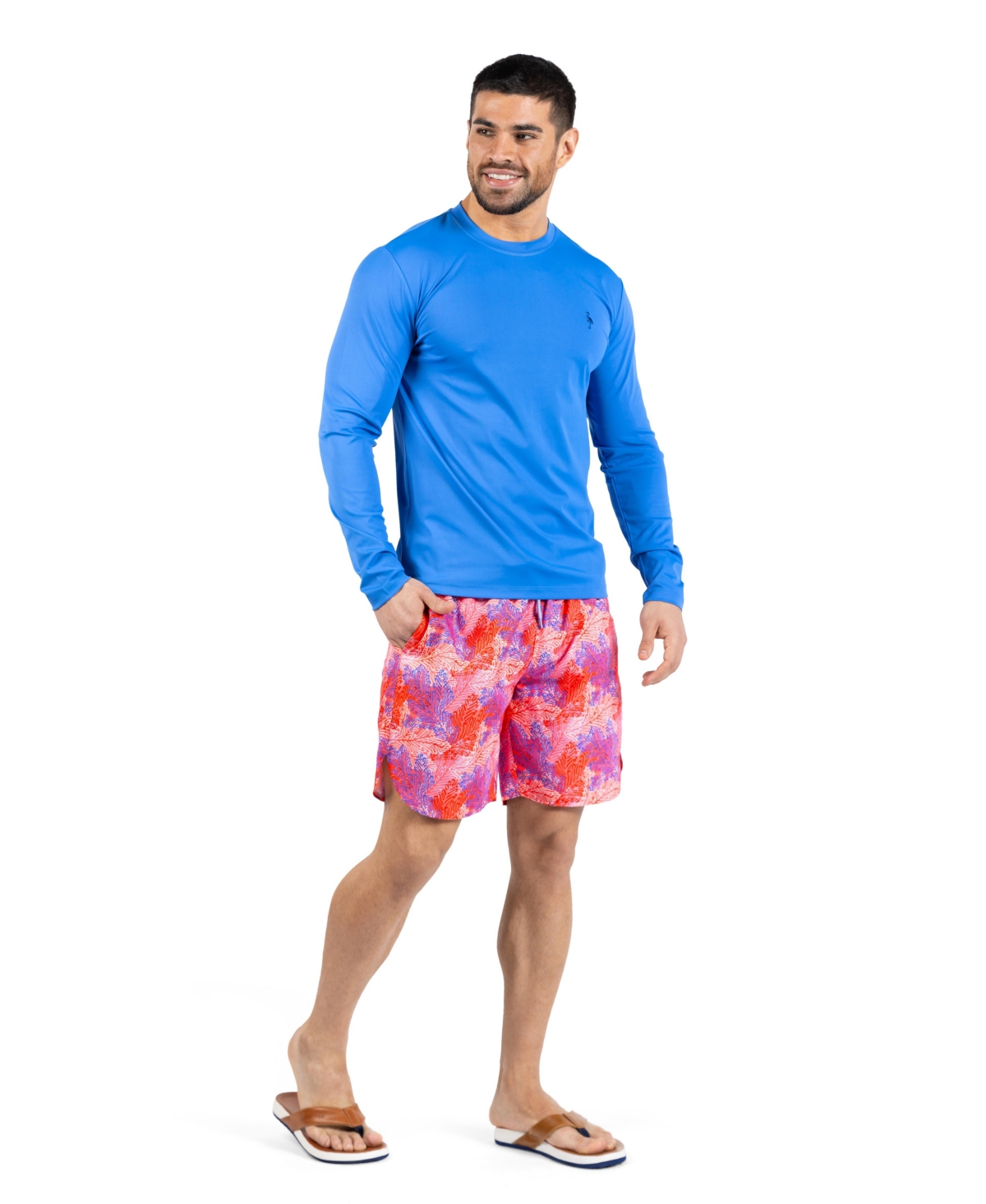 TailorByrd Men's Solid Long Sleeve Rashguard