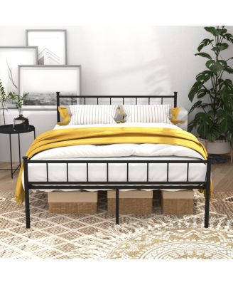74 inches Full Size Bed Frame with Headboard/Footboard, Under Bed Storage