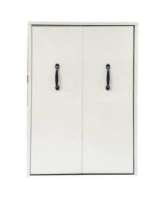 3 Tier Wooden Bookcase with Slide Out Drawer & Dustproof Cabinet