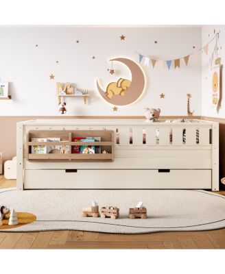 with Bookshelves, Staircase, Trundle