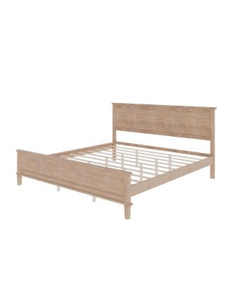 Streamdale King Platform Bed with Under-Bed Storage and Tapered Legs
