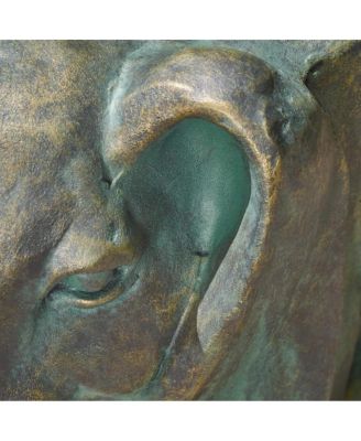 13" Rabbit Garden Stool, Lightweight Concrete,No Assembly