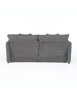 Oversized Chenille Loveseat Sofa, Oversized 2-Seater Small Cloud Couch, Modern Comfy Deep Seat Love Seat,DIY Combination,Chenille