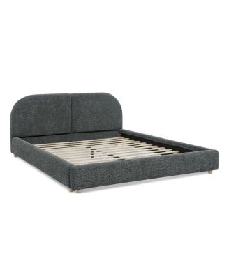 Queen Size Upholstered Bed Frame, Modern Minimalist