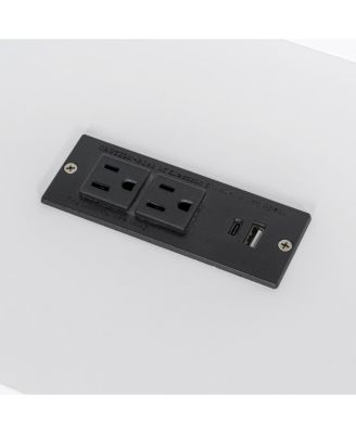 Wood Twin L-shaped Platform Bed with Trundle & Drawer